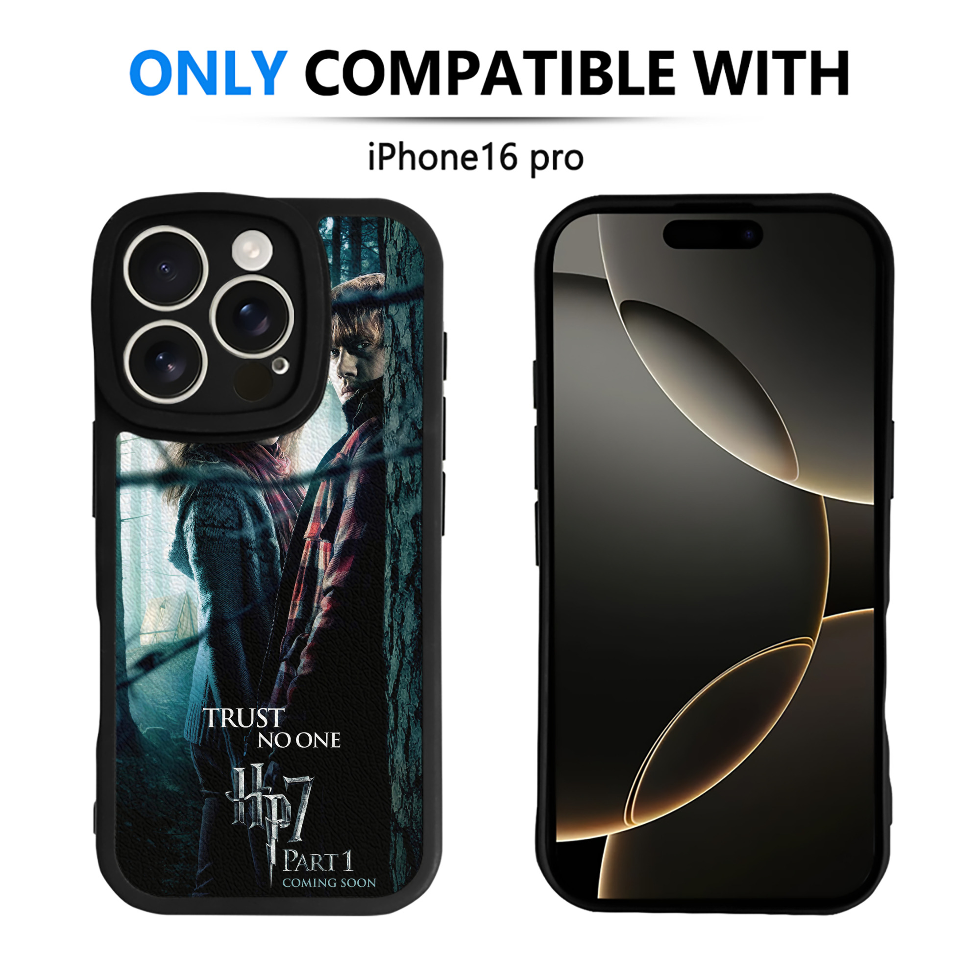 （画像用） Harry Potter ハリー・ポッターシリーズ 【iPhone 16シリーズ対応】シリコンスマホケース（レザー調） 材質：シリコン